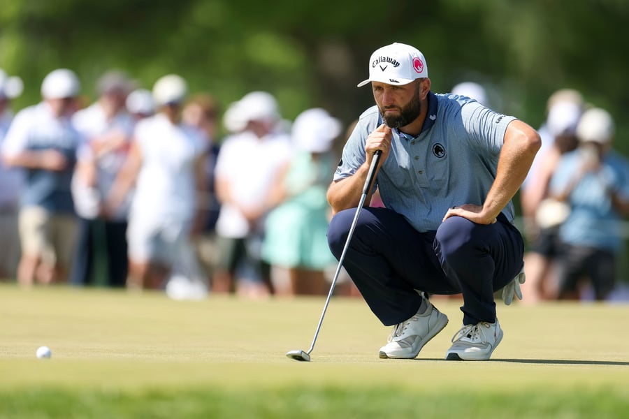 Jon Rahm competes at the Genesis Scottish Open 2026 at The Renaissance Club