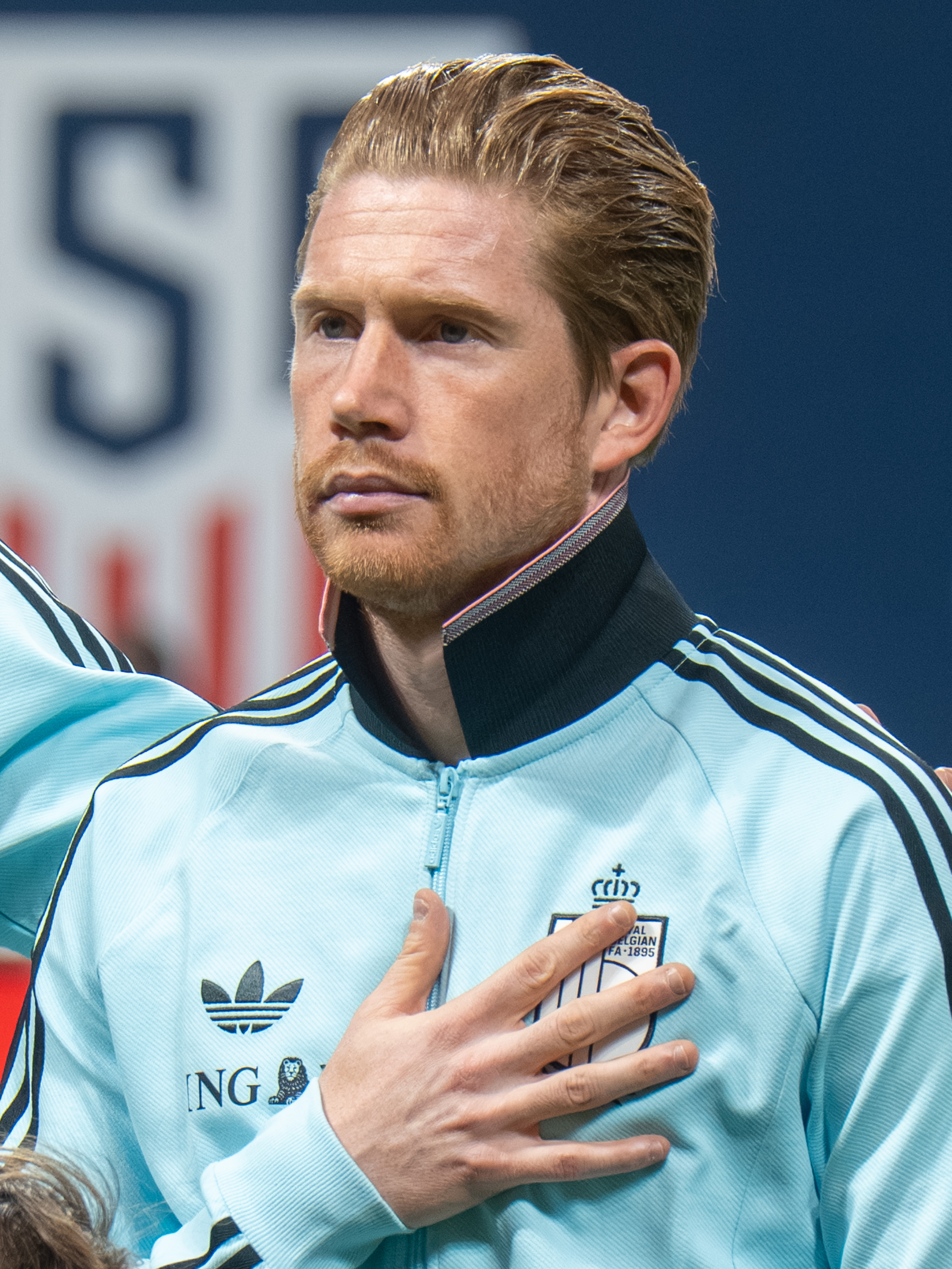 Kevin De Bruyne playing for Belgium against USMNT in March 2026
