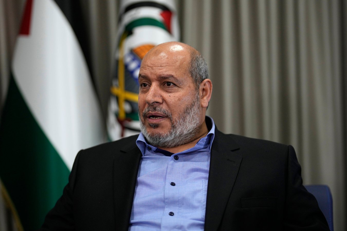 Khalil al-Hayya, newly elected Hamas overall leader, during an interview in Istanbul, Turkey