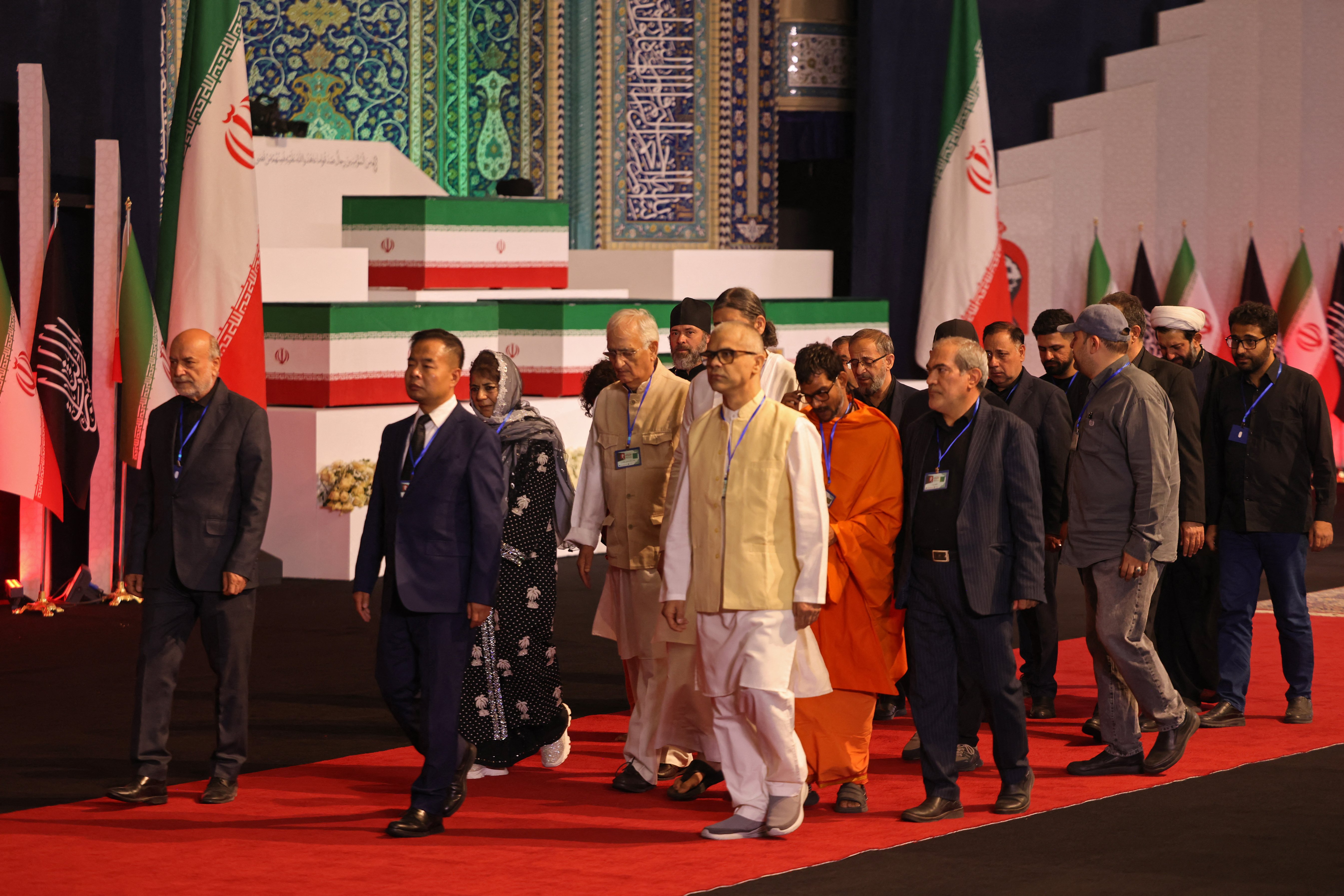 World leaders at Ali Khamenei state funeral in Tehran July 3 2026