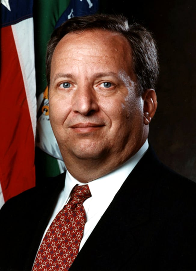 Lawrence Summers official portrait as United States Treasury Secretary