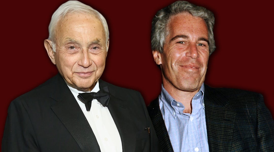 Les Wexner and Jeffrey Epstein together at an event