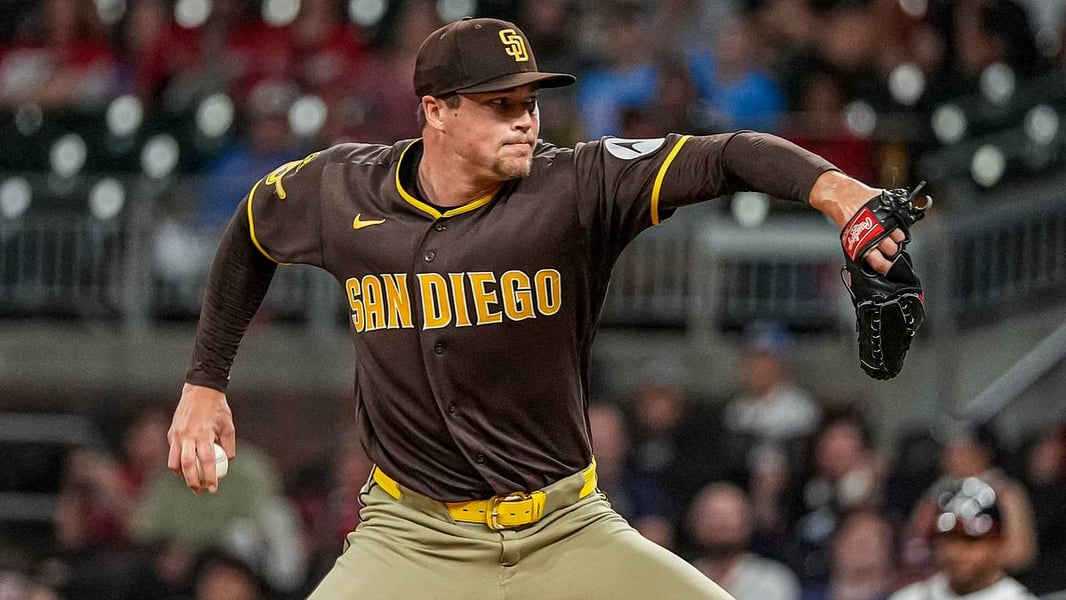 Mason Miller pitching for the San Diego Padres as trade deadline speculation intensifies around the elite closer