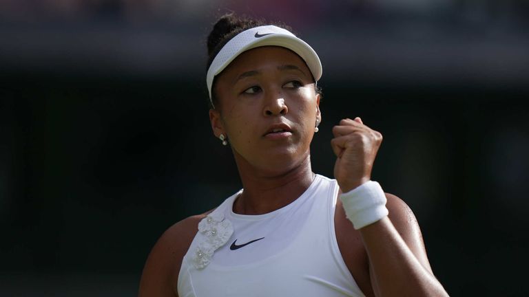 Naomi Osaka during Wimbledon 2026 competition ahead of her DC Open campaign
