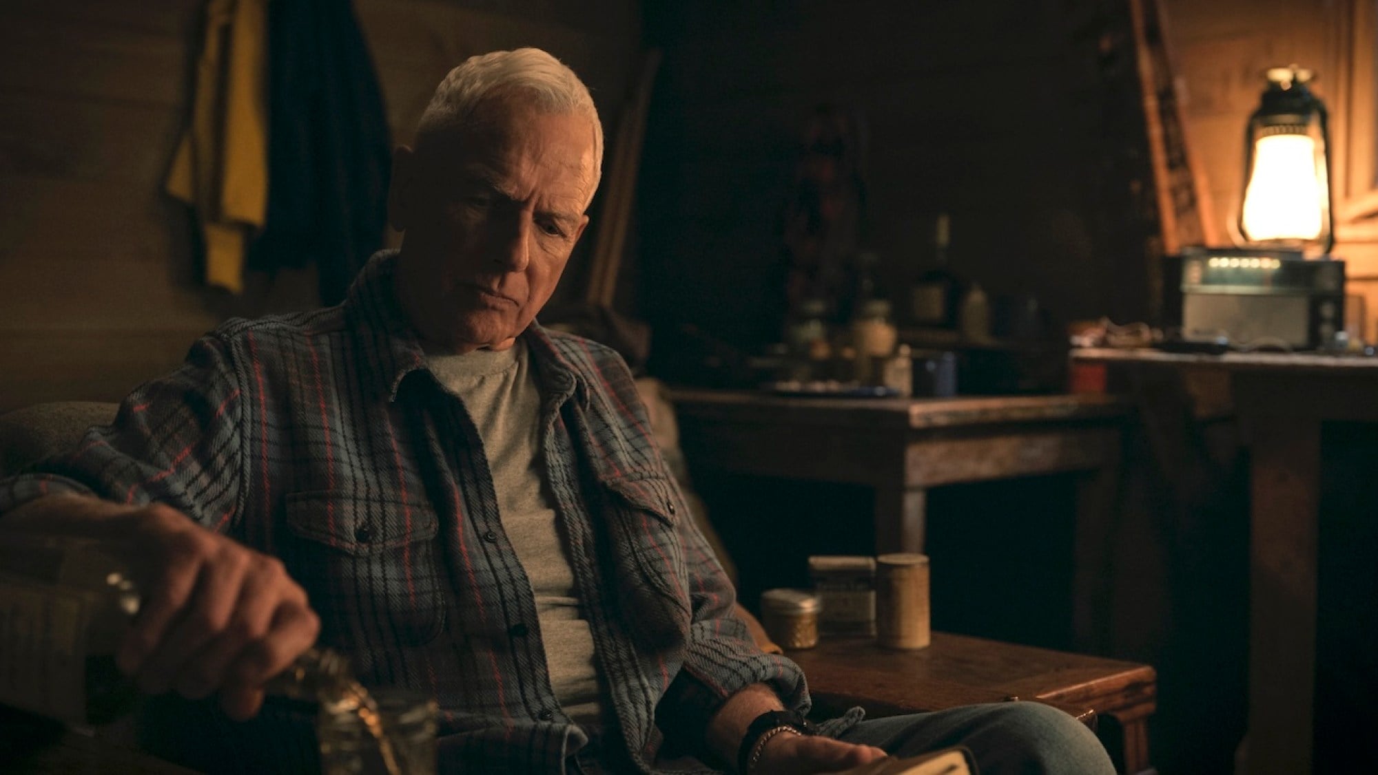 Scene from NCIS: Origins Season 2 on CBS, the prequel series in which Mark Harmon returns as Gibbs full time in Season 3