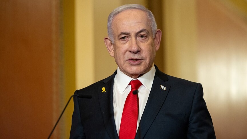 Benjamin Netanyahu boards the Wing of Zion state aircraft amid ICC arrest warrant