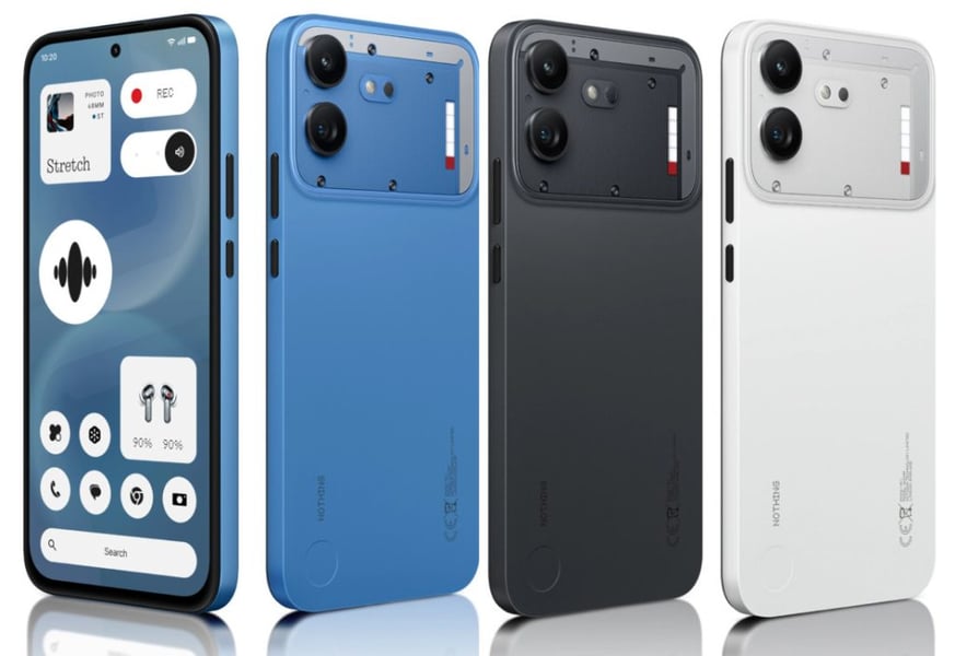 Nothing Phone 4b smartphone with 6000mAh battery and Glyph Bar design