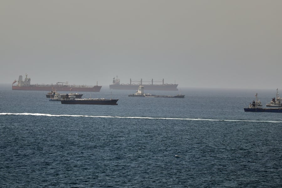 Tanker ships navigate the Gulf of Oman near the Strait of Hormuz as US-Iran conflict disrupts oil shipping routes