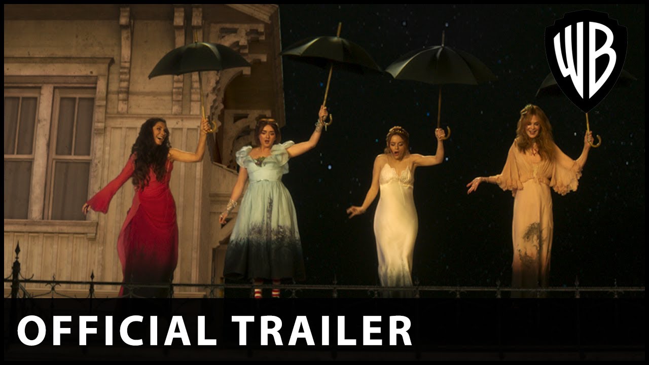Scene from the Practical Magic 2 official trailer showing Sandra Bullock and Nicole Kidman returning as the Owens sisters