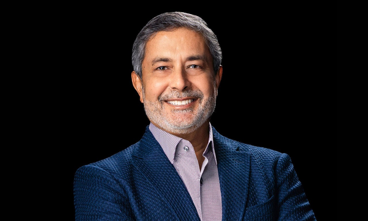 Micron Chairman and CEO Sanjay Mehrotra, who attended the Hiroshima fab groundbreaking