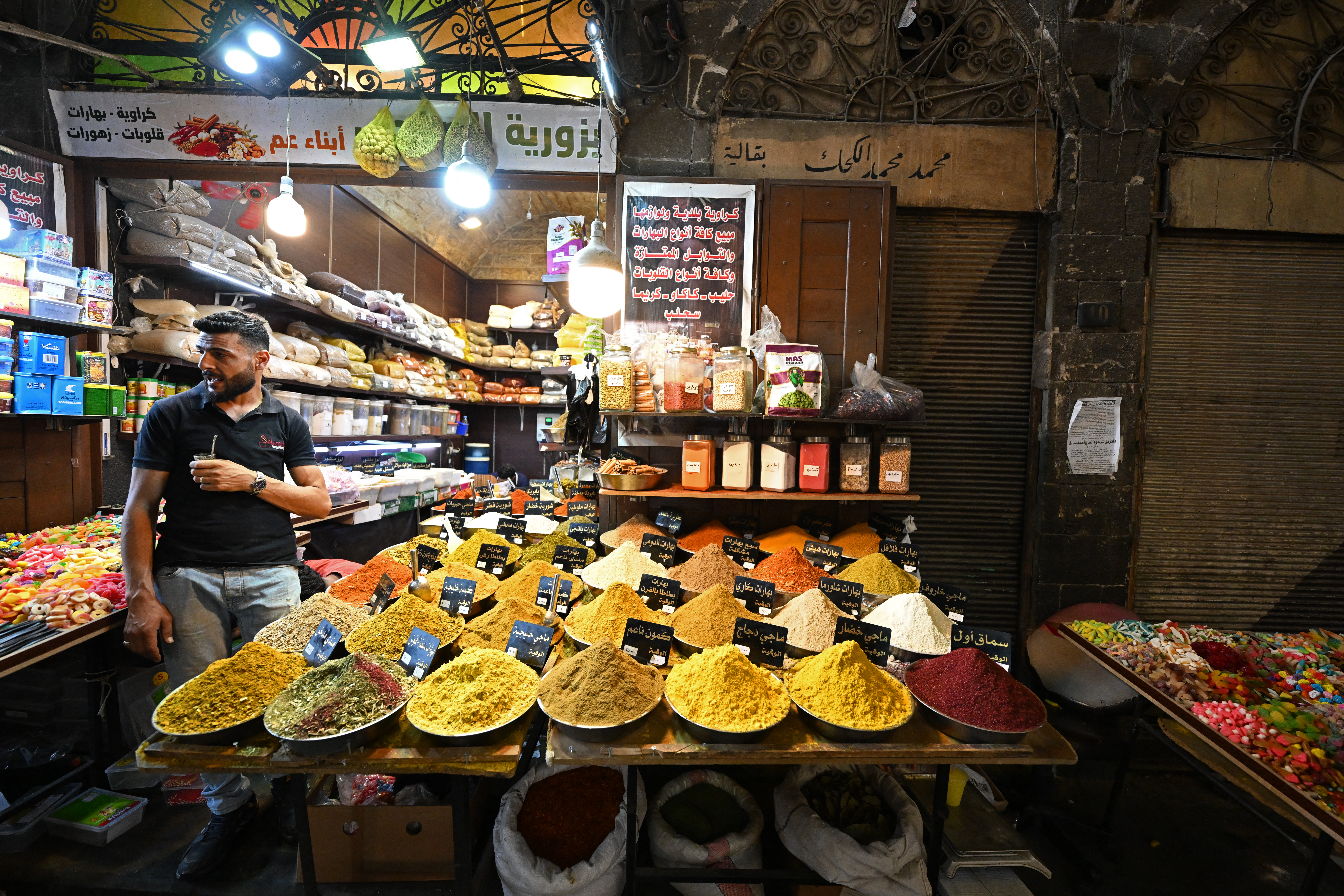 A Damascus street market scene as Syria prepares for economic revival after the US began removing its 47-year state sponsor of terrorism designation