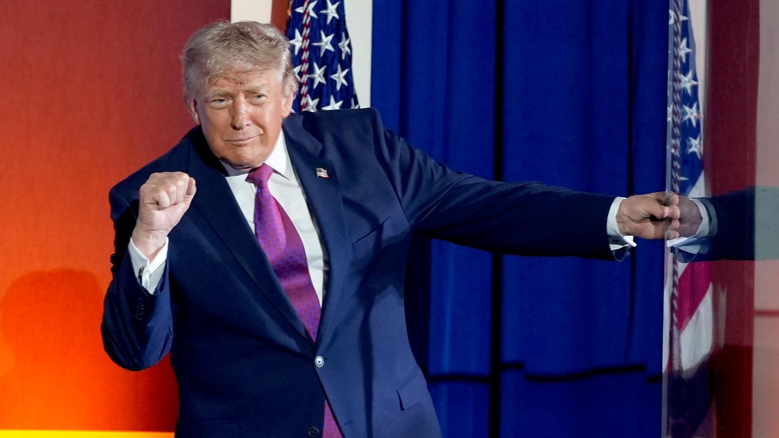 US President Donald Trump speaks about frozen Iranian assets and Strait of Hormuz shipping losses
