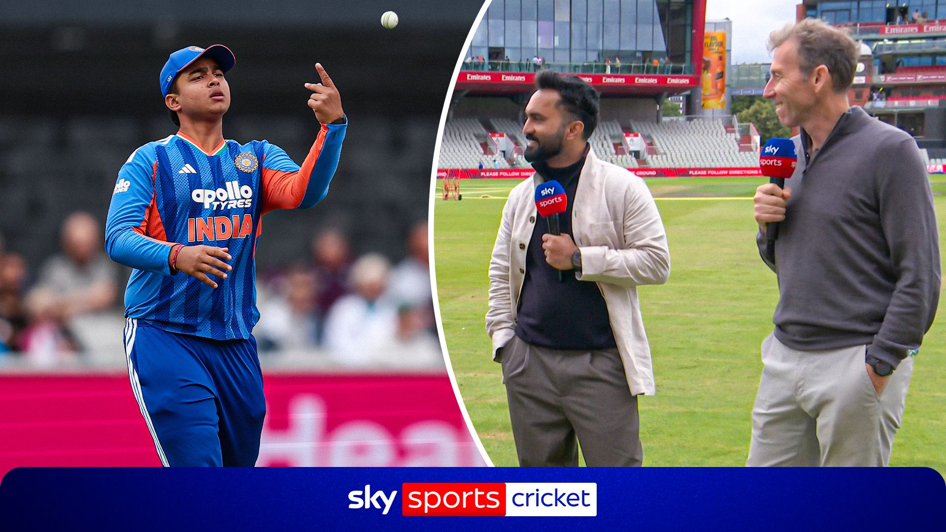 Vaibhav Sooryavanshi batting on his India T20I debut at Old Trafford Manchester July 4 2026