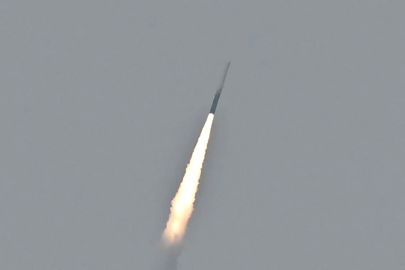 Vikram-1 rocket blasts off from the Satish Dhawan Space Centre in Sriharikota, Andhra Pradesh, marking India's first private orbital launch