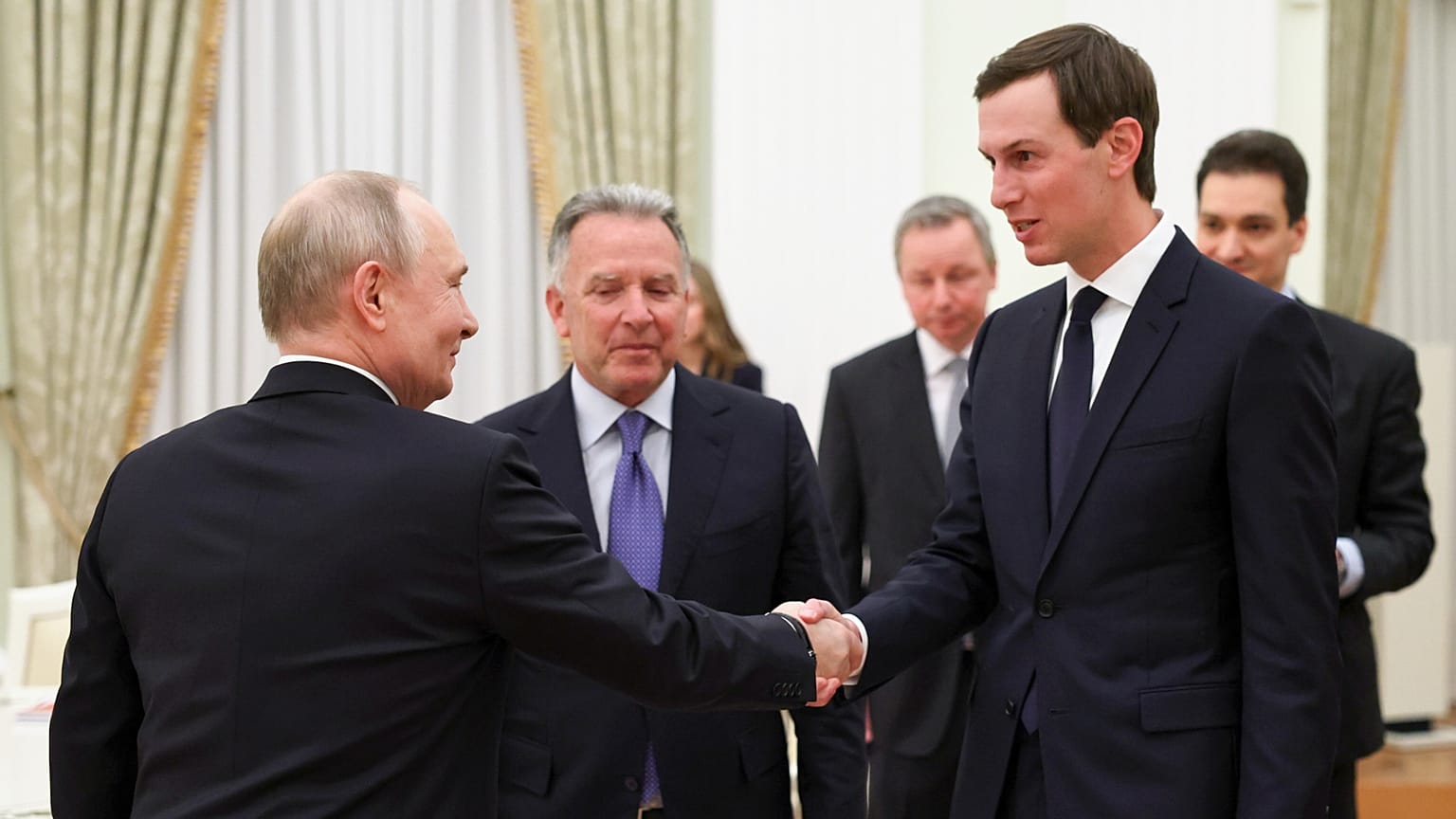 Steve Witkoff and Jared Kushner meeting Vladimir Putin at the Kremlin, January 22 2026