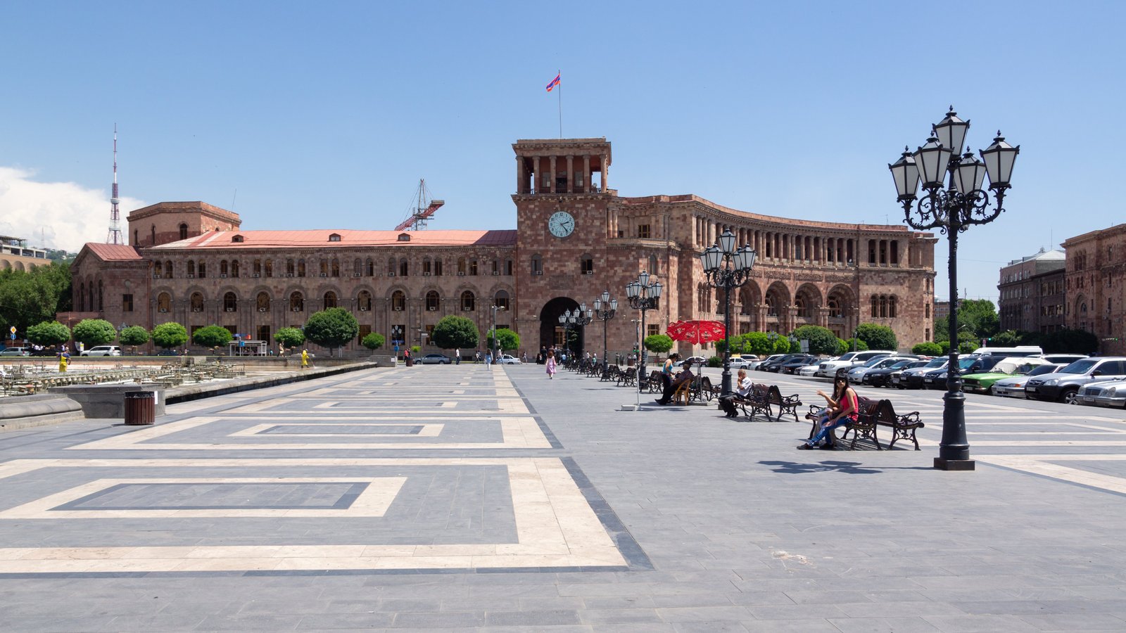 The Government House of Armenia on Republic Square in Yerevan