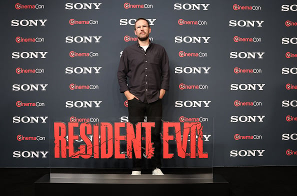 Zach Cregger at a photo call for Resident Evil at CinemaCon 2026 in Las Vegas