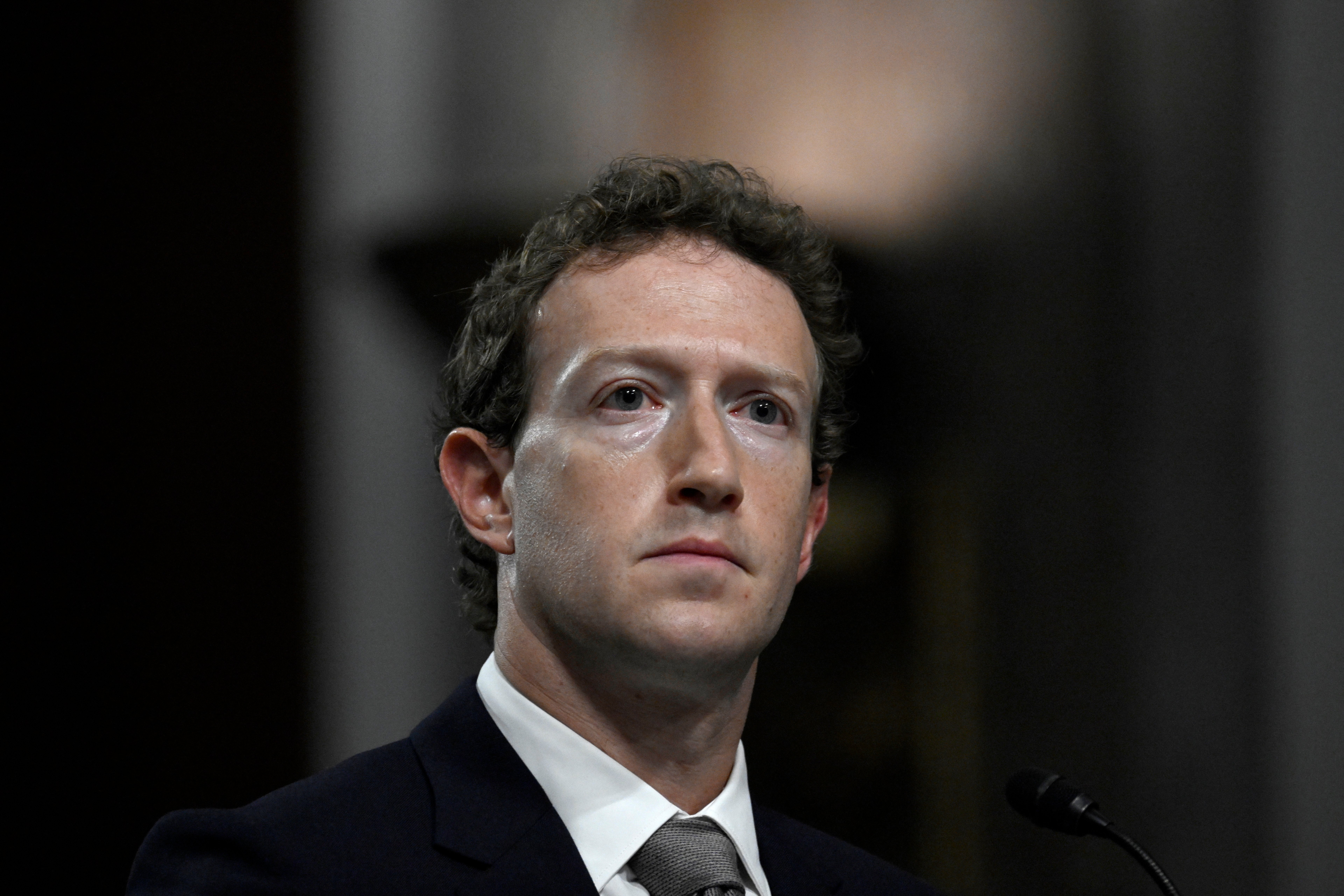Meta CEO Mark Zuckerberg speaks about AI agent development at company town hall