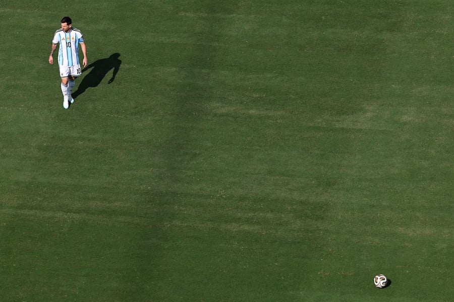 Lionel Messi during his final international tournament the 2026 FIFA World Cup in his Argentina kit
