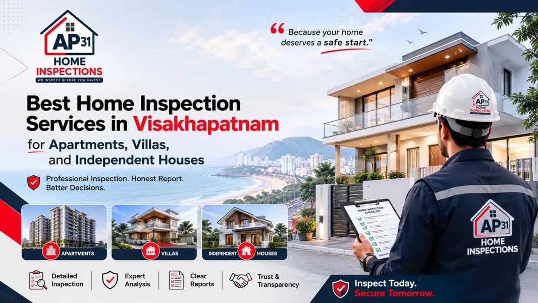 Best Home Inspection Services in Visakhapatnam for Apartments, Villas, and Independent Houses