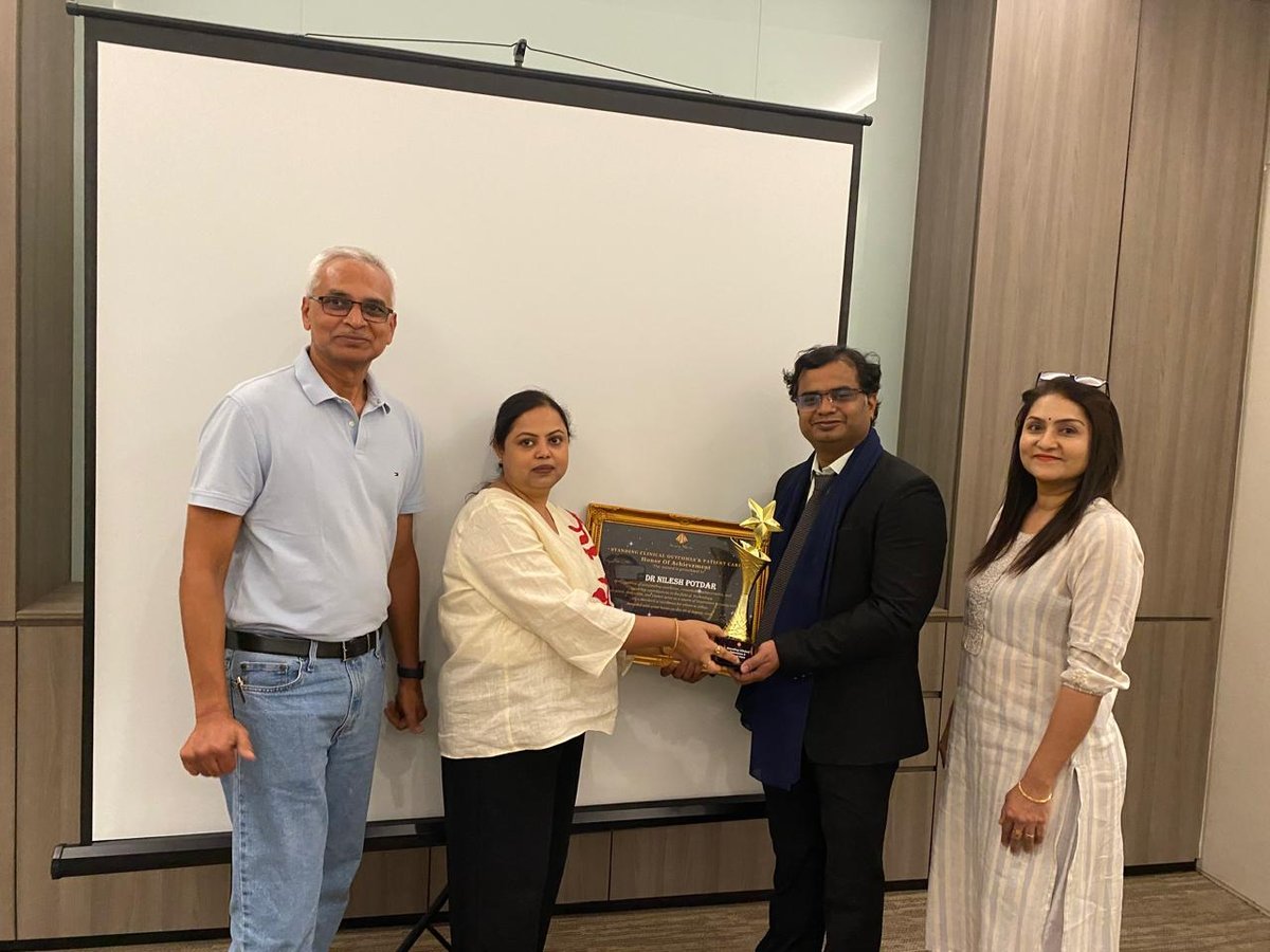 Dr. Nilesh Vishnu Potdar Conferred Prestigious Blue Ribbon Award