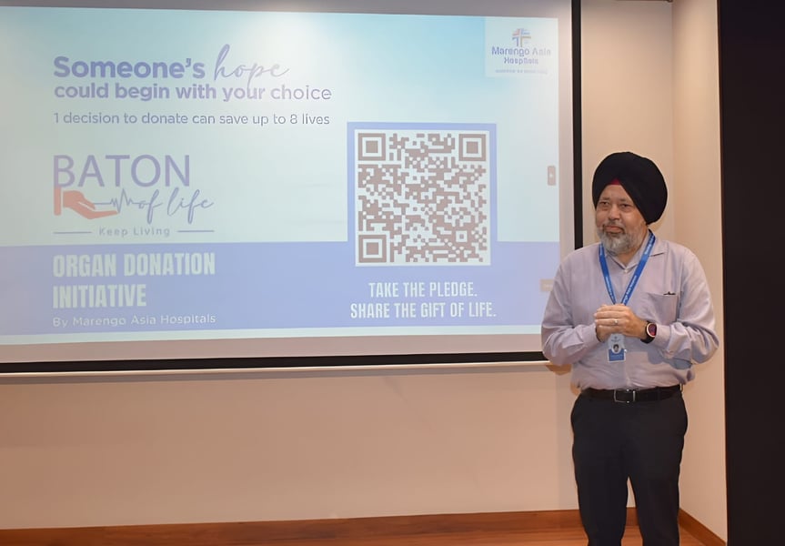 Marengo Asia Hospitals Marks World Organ Donation Day with Launch of ‘Baton of Life’