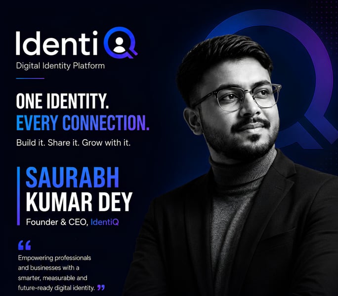 Saurabh Kumar Dey Launches IdentiQ to Build a Digital Identity Platform for Modern Professionals and Businesses