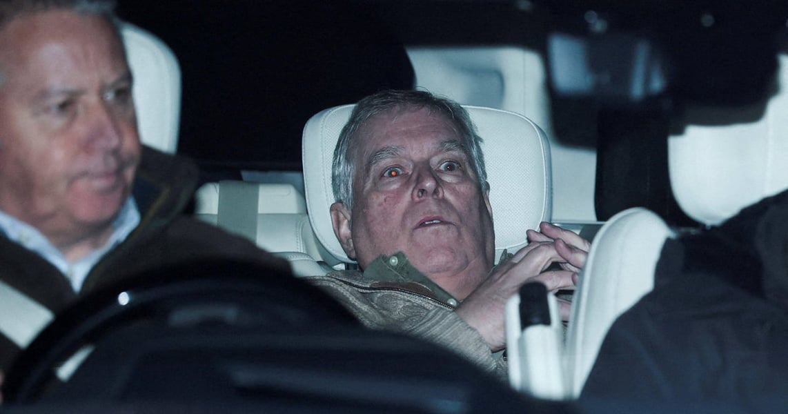 Andrew Mountbatten-Windsor, formerly Prince Andrew, who was arrested on February 19, 2026 on suspicion of misconduct in public office