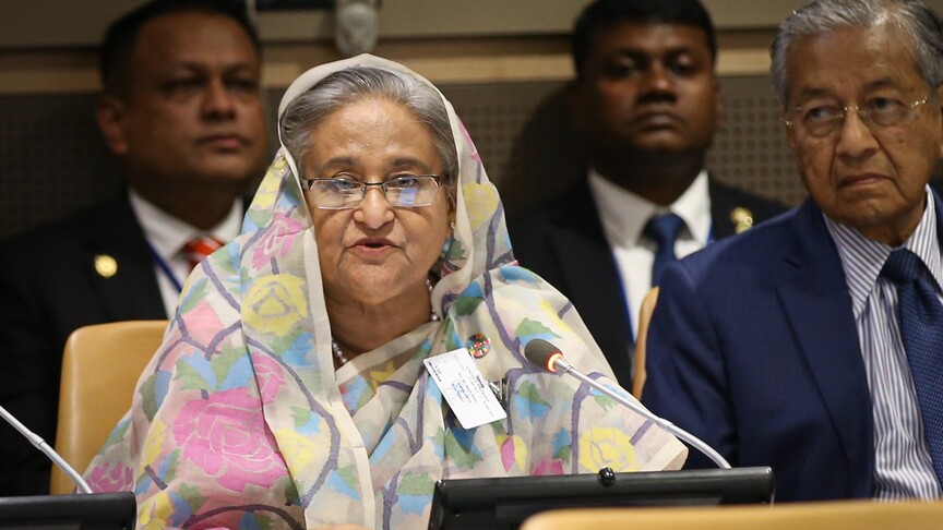 Sheikh Hasina addresses the Foreign Correspondents Club from New Delhi vowing to return to Bangladesh in December 2026