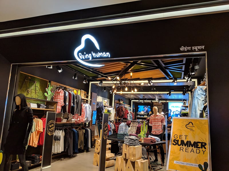 A Being Human clothing store in a Mumbai shopping mall