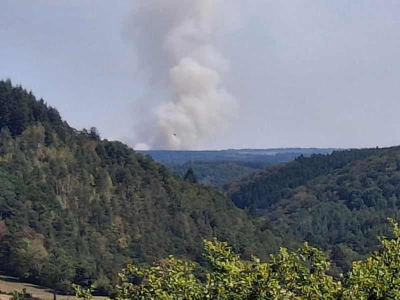 High Fens wildfire burning peatland in the Hautes Fagnes nature reserve, Belgium, August 2026