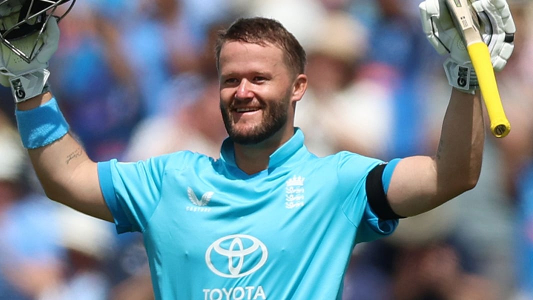 Ben Duckett bats for England during his 141 against India in the third ODI at Lord's in July 2026