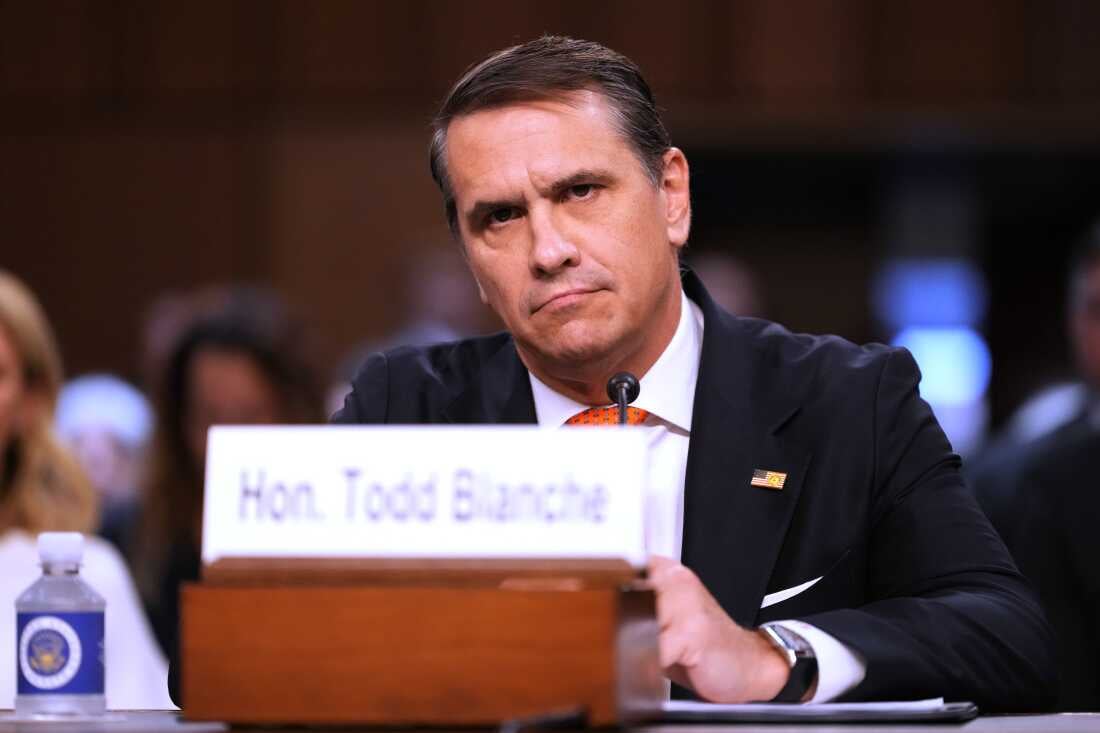 Acting Attorney General Todd Blanche who terminated Trump's anti-weaponization fund