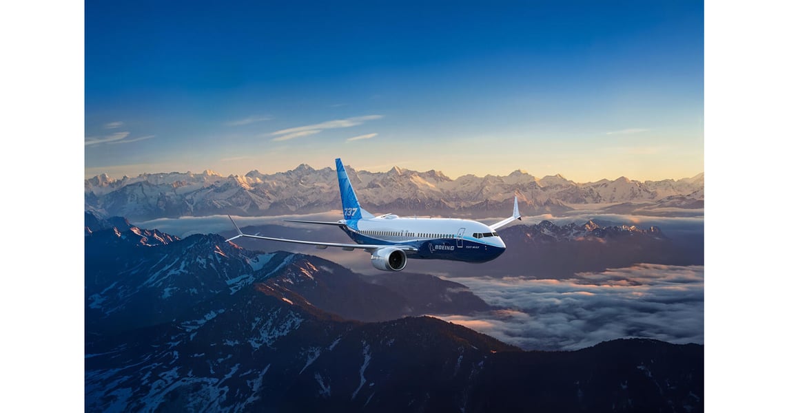 Boeing 737-7 MAX aircraft in flight — BA stock August 28 2026