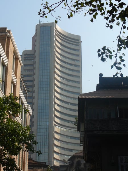 Bombay Stock Exchange building Mumbai Indian stock market