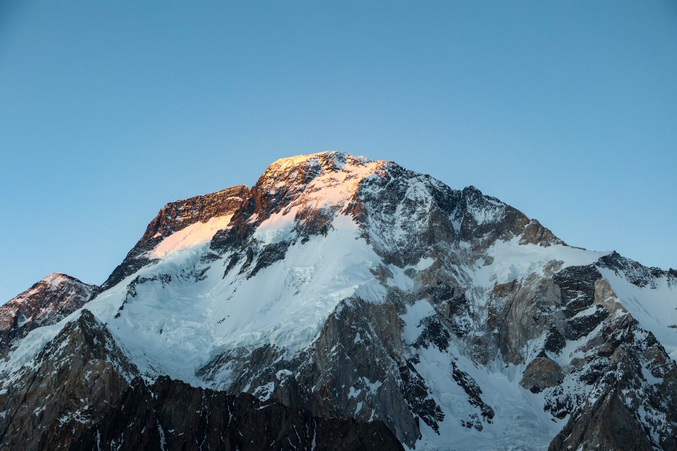 Broad Peak in Pakistan's Karakoram range where an avalanche killed all ten climbers including Nirmal Purja