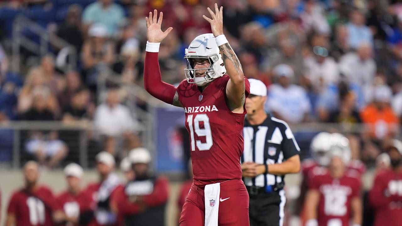 Carson Beck Arizona Cardinals quarterback NFL preseason debut Hall of Fame Game Canton