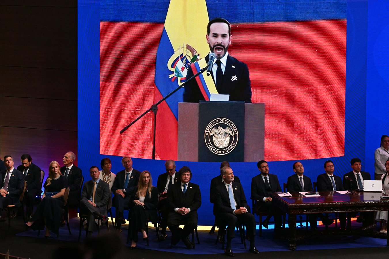 Colombia's presidential inauguration ceremony at the Pichincha Battalion military base in Cali