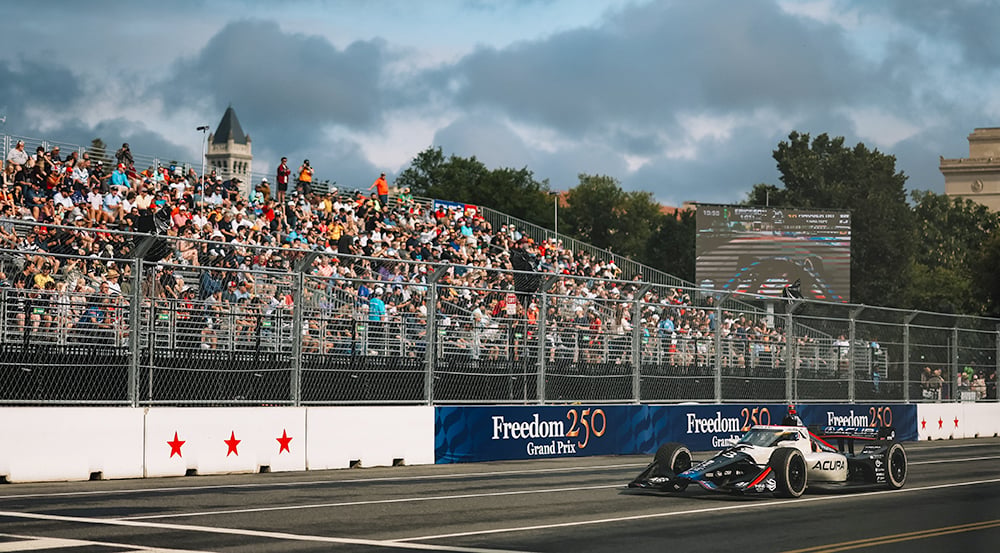 IndyCar Freedom 250 race on the streets of Washington DC near the National Mall