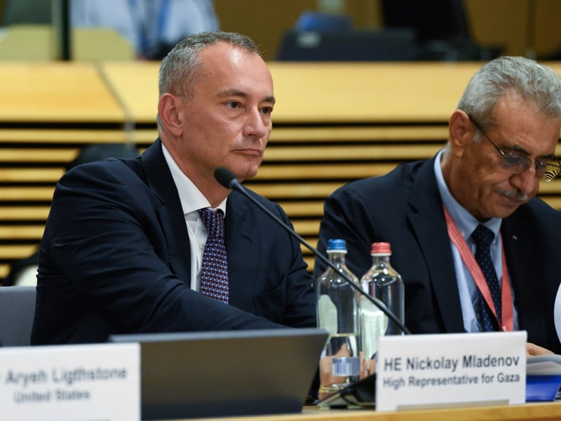 Nickolay Mladenov, Board of Peace envoy, addresses the UN Security Council on August 26, 2026, warning that Gaza's ceasefire is at a point of no return