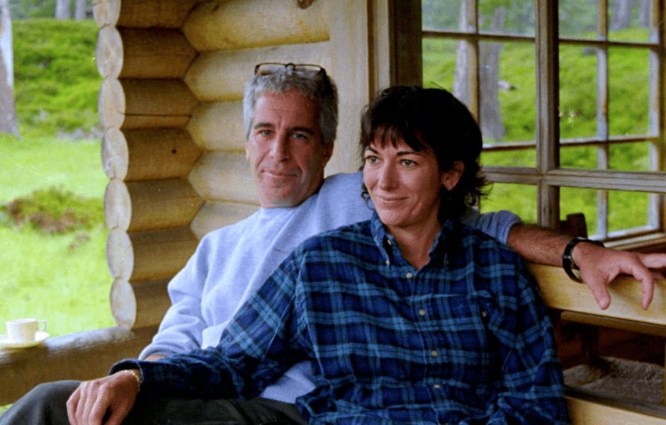 Ghislaine Maxwell and Jeffrey Epstein in a file photo released by the US Department of Justice