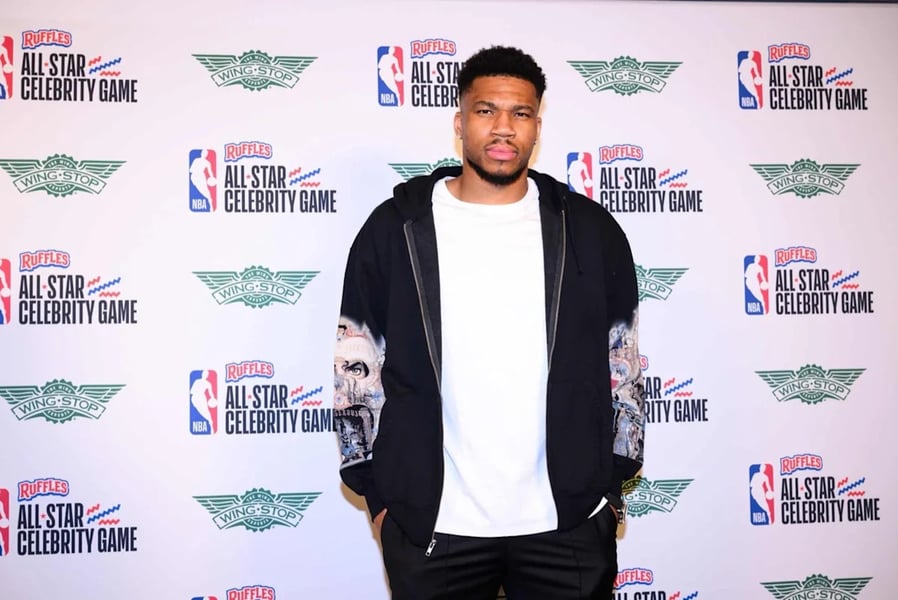 Giannis Antetokounmpo on his first day with the Miami Heat August 2026