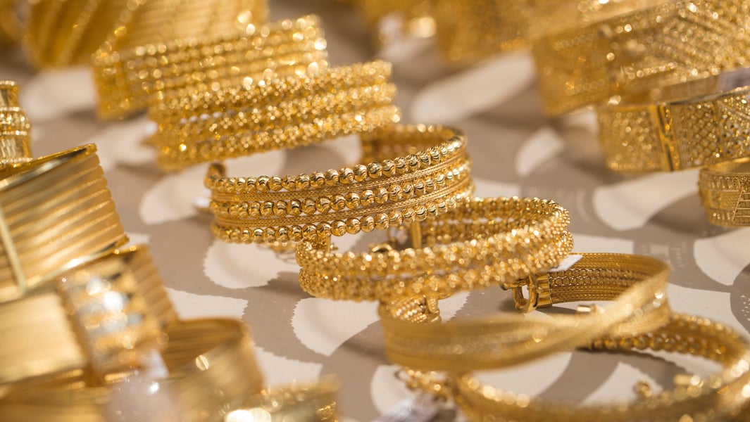 Gold bullion bars stacked as global demand hits record levels