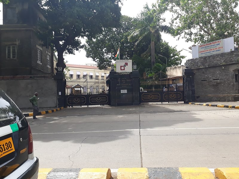 The Reserve Bank of India building on Mint Road in Mumbai, the regulator whose policy rate sets the yield Indian banks earn on their assets