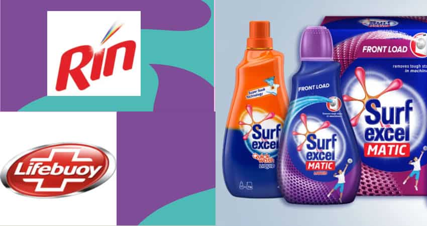 Hindustan Unilever consumer products on display in India, the largest weight in the Nifty FMCG index