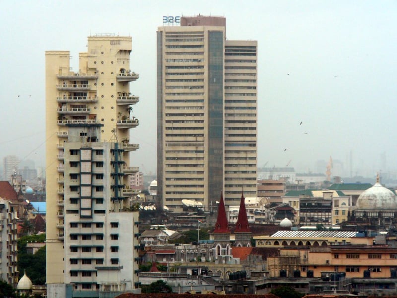 Phiroze Jeejeebhoy Towers on Dalal Street in Mumbai, home of the Bombay Stock Exchange, where Hindustan Zinc trades as scrip 500188
