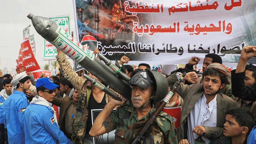 Saudi oil tanker struck by Houthi ballistic missile 63 nautical miles west of Yanbu in the Red Sea