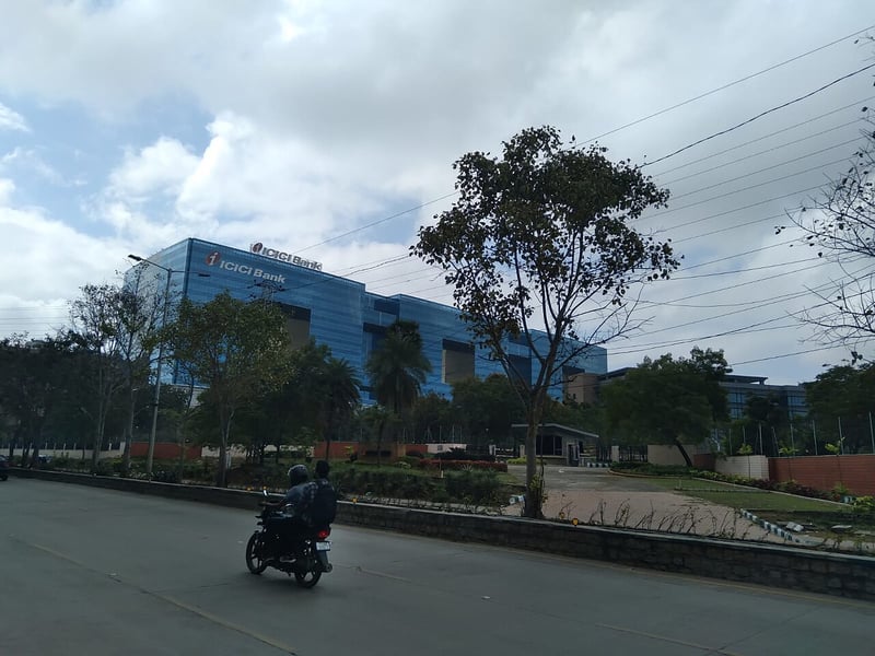 ICICI Bank Towers in Hyderabad, part of the network of India's second-largest private-sector bank by assets