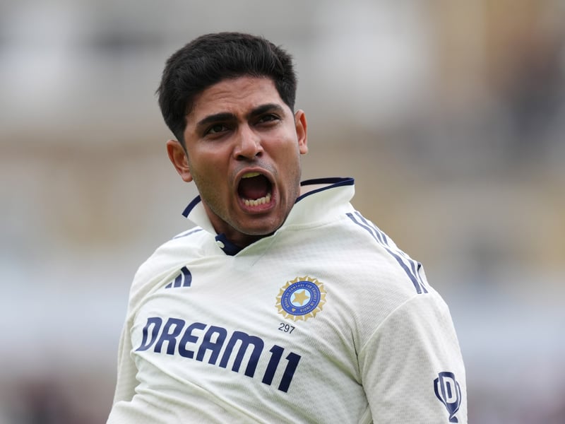 India players celebrate victory by six runs over England in the fifth Test at The Oval in August 2025 to draw the Anderson-Tendulkar Trophy 2-2