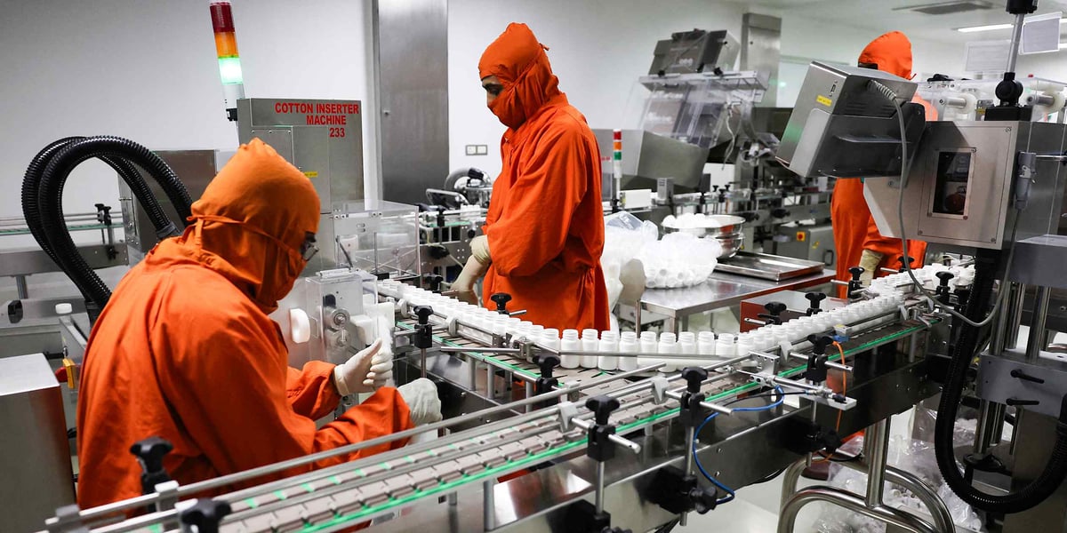 India pharmaceutical production line supplying US drug supply chains